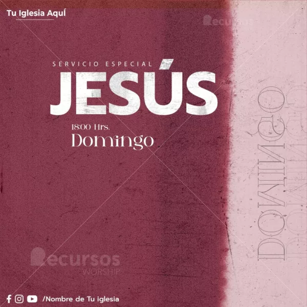 Servicio Especial Jesús banner para photoshop