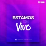 Plantilla Estamos en Vivo para transmisión PSD