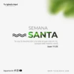 Semana Santa Juan 11:25 Plantilla PSD