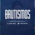 Bautismo en agua Plantilla Story Instagram