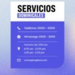 Plantilla Vertical para Servicios Dominicales: Información y Horarios