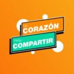 Flyer vertical para niños naranja - Un corazón Para Compartir