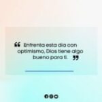 Enfrenta este día con optimismo Plantilla Horizontal