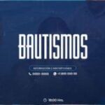 Plantilla horizontal para bautismo en agua - PSD
