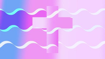 Fondo Animado Dreamwave Lines - Pastel Cross para Worship Background en ProPresenter y OBS