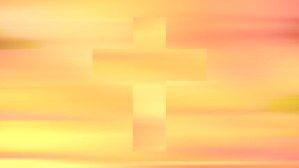 Sunrise Serene - Golden Cross | Worship Background Video Loop para Iglesia