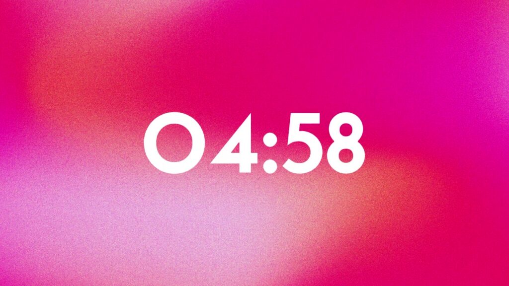 Red Modern Gradient 5 Min Countdown - Contador Cristiano Ideal para Iglesias