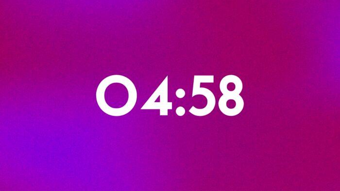 Purple Gradient 5 Min Countdown Timer para ProPresenter y OBS