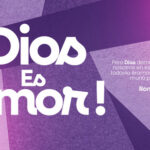 Muestra horizontal de plantilla editable para contenido digital en tonos lavanda