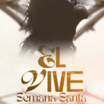 recurso gráfico vertical para servicios religiosos de pascua con estética contemporánea