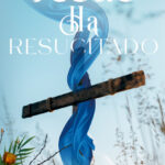 diseño para historias de redes sociales con motivo de la cruz pascual