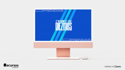 Presentación profesional de gráfico de donaciones en un monitor de escritorio