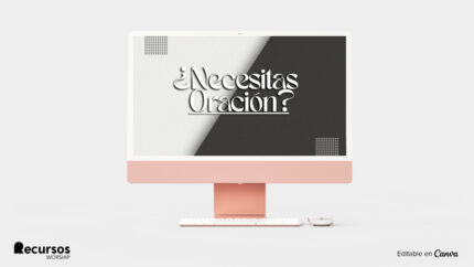 Representación visual de la plantilla de diseño en pantalla de tablet orientada horizontalmente