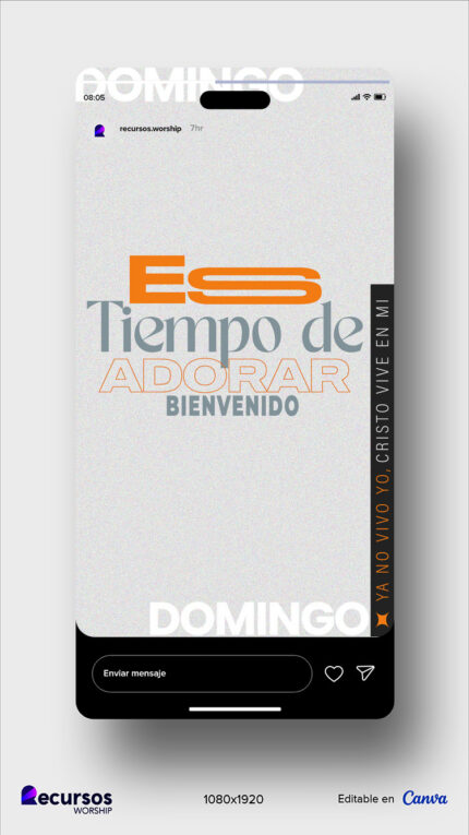 formato de imagen para celular de anuncios de eventos de fe