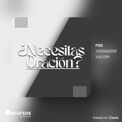 Maqueta digital que muestra cómo se ve la plantilla de oración en un dispositivo móvil