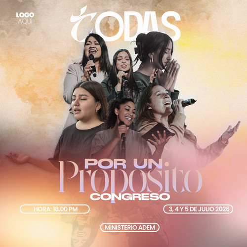 Vista en miniatura de la plantilla de banner para evento de adoración moderna