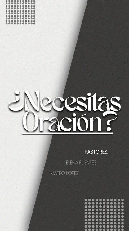 Captura de pantalla en formato vertical de diseño editable para historias de Instagram sobre motivos de oración