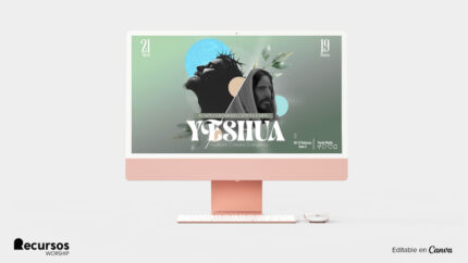 Exhibición de la plantilla para Semana Santa en formato de pantalla ancha