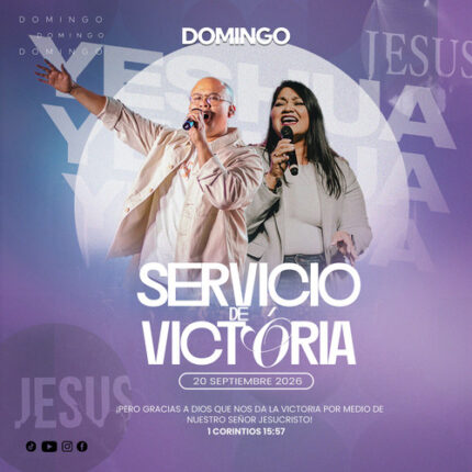 plantilla de adoración con degradado morado para eventos de culto en iglesia