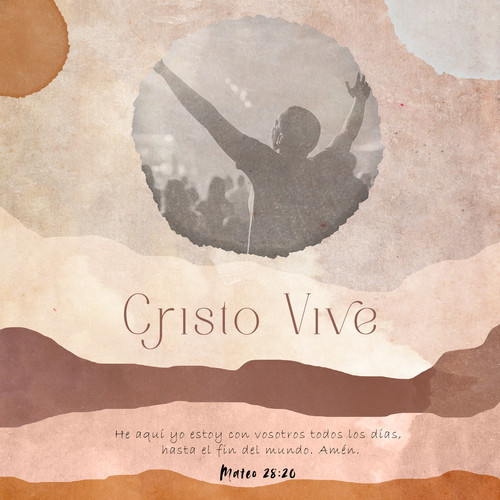 plantilla de cita de adoración, resurrección en tonos cálidos para adorar