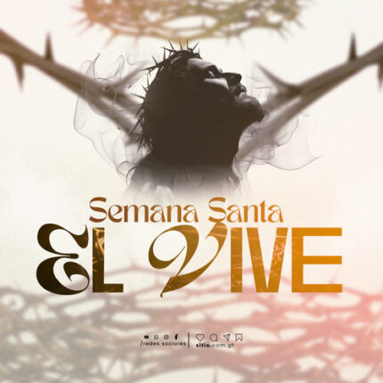 plantilla moderna de evento de Semana Santa para la iglesia, diseño atractivo