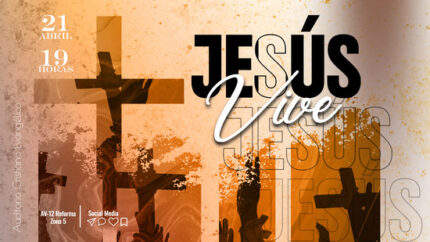 Banner horizontal mostrando la estética grunge para servicios de alabanza y eventos.