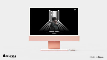 mockup de portada con diseño gráfico para mensajes de fe