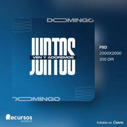 plantilla de diseño para redes sociales de eventos en azul moderno