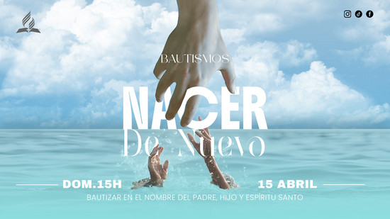 encabezado para sitio web de invitación bautismal con temática cristiana