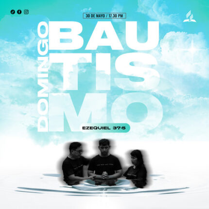 plantilla de agua editable para bautismo en iglesia con diseño moderno