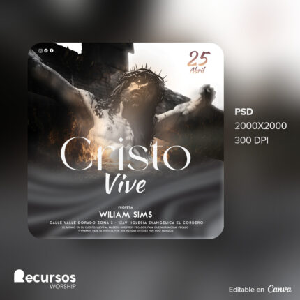 Representación visual de la plantilla de adoración en un entorno digital de redes sociales