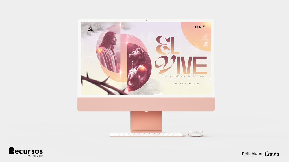 montaje de publicidad digital para celebración de pascua cristiana