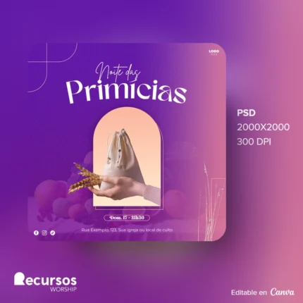 Modelo da Colheita | Estilo Trigo Vibrante 1:1 Canva — mockup, 1:1