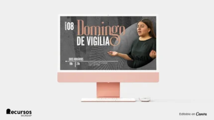 Fundo para culto | Tema moderno escuro, 16:9, PSD — mockup, 16:9