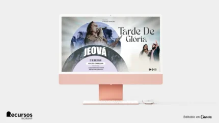 Fundo Gráfico para Telas de Culto | Estilo Visual Dinâmico 16:9 PSD — mockup, 16:9