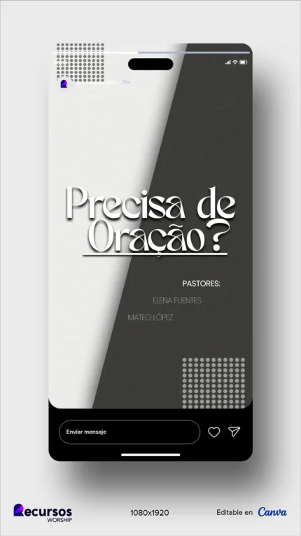 Design para Stories Cristãos | Estilo Minimalista Vertical Photoshop — mockup, 9:16