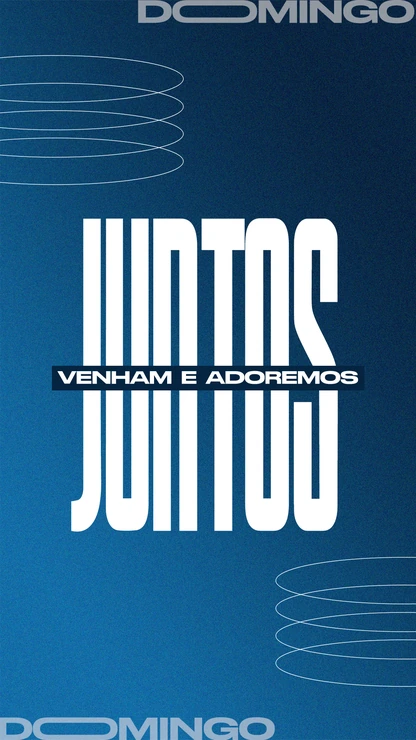 Design para Stories de Igreja | Estilo Azul Moderno Vertical Photoshop — miniatura, 9:16