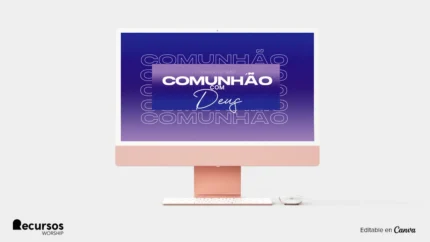 Recurso Visual para Projetores | Tom Roxo Yeshua 16:9 PSD — mockup, 16:9