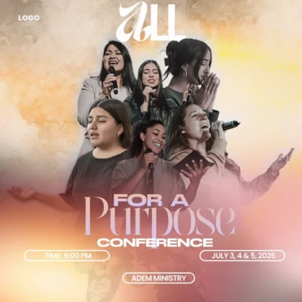 Template for Worship Events | Warm Spiritual Style 1:1 Canva — thumbnail, 1:1