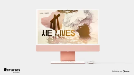 Holy Week Projector Background | Contemporary Theme 16:9 PSD — mockup, 16:9
