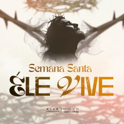 Modelo para avisos de Semana Santa | Estilo Quente Moderno 1:1 Canva — miniatura, 1:1