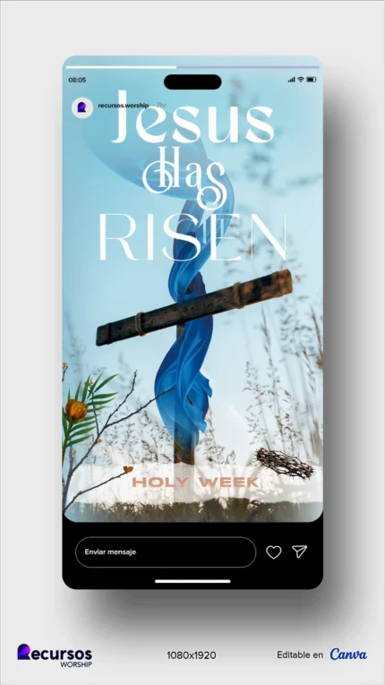 Church Stories Design | Sacred Vertical Style Photoshop — mockup, 9:16