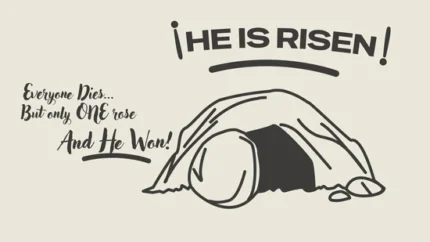 Worship Projection Background | Minimalist Resurrection Theme 16:9 PSD — thumbnail, 16:9