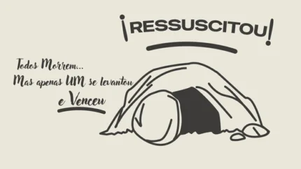 Fundo para Projeção de Culto | Estilo Minimalista de Ressurreição 16:9 PSD — miniatura, 16:9