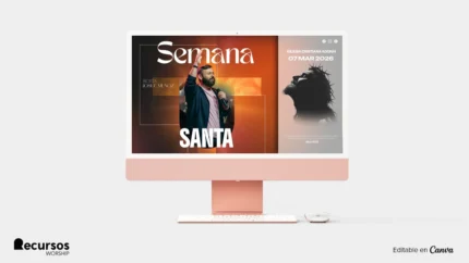 Fundo para Telas de Culto | Temática Profissional 16:9 em PSD — mockup, 16:9