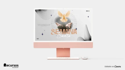 Fundo para Projetor de Culto com pomba nas mãos | 16:9 PSD — mockup, 16:9