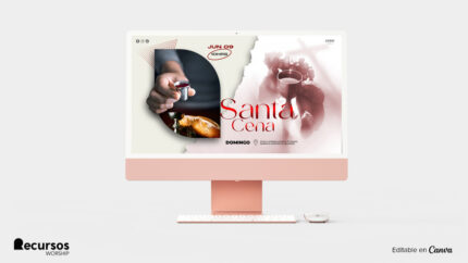 Fondo de culto para monitores y proyectores con temática de acta sacramental