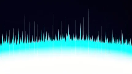 Textura neon azul horizontal fondo dark abstracto stock