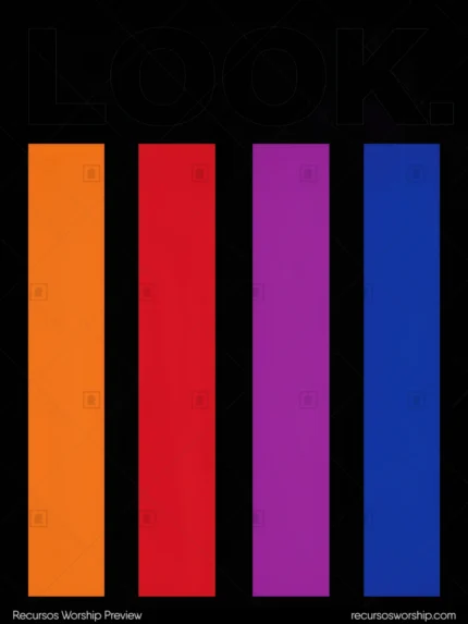 Composicion tipografica minimalista texto negro bold barras verticales naranja rojo morado azul fondo blanco vertical editorial grafico minimal textura color primario