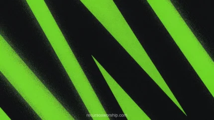 Bandas diagonales spray aerosol verde neon brillante fondo negro textura bordes efecto pintura pared urbana horizontal plano frontal graffiti street art energia urban textura